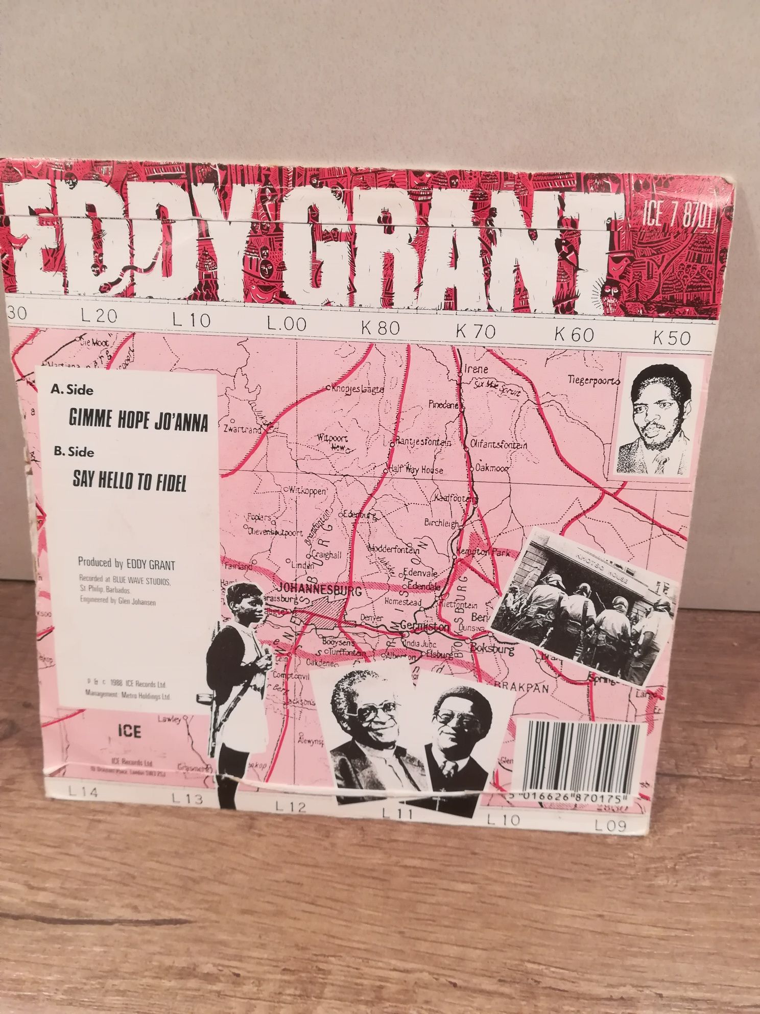 Płyta winylowa singiel Eddy Grant Gimme hope Jo'anna