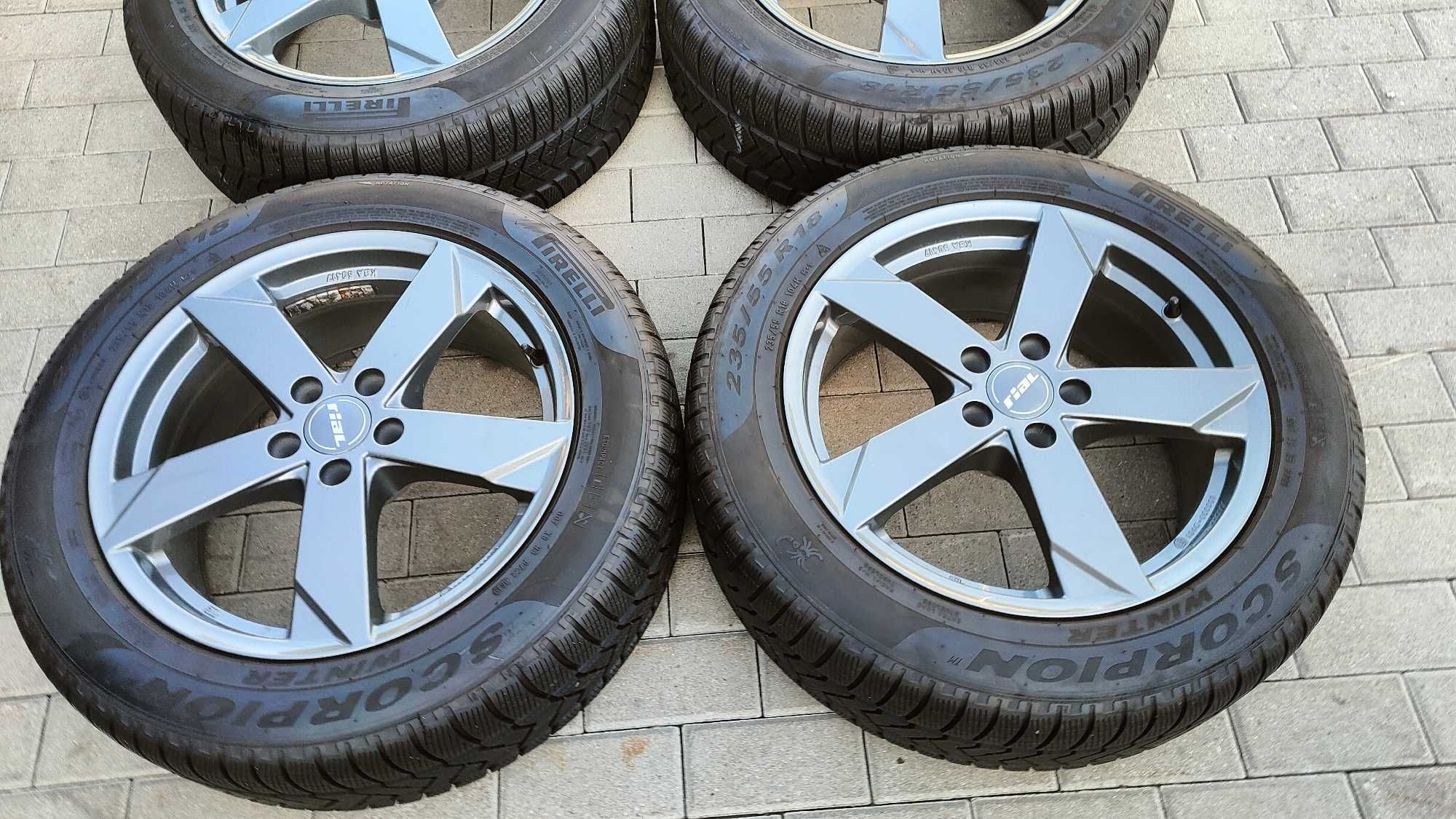Koła Zimowe Audi Q3 Q5 VW Tiguan 235/55/18 Pirelli Scoepion 4x4