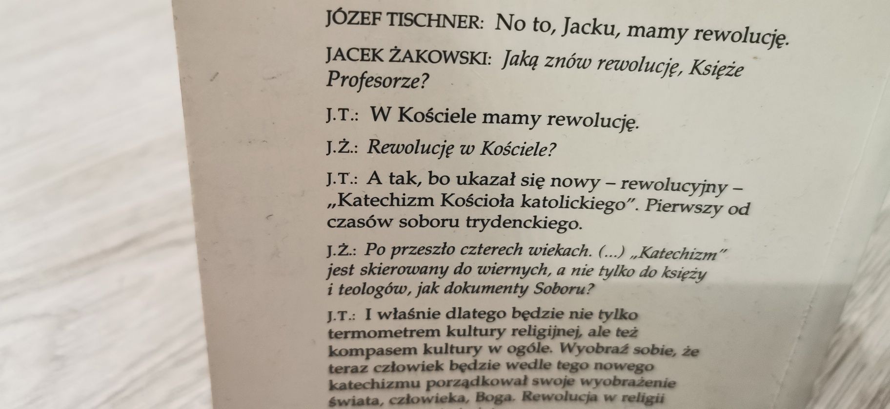 Tischner czyta Katechizm
Jacek Żakowski Józef Tischner