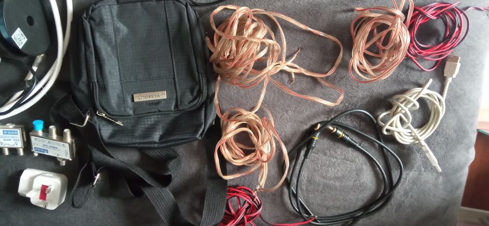 Kable coaxial głośnikowe internetowe przedłużacz USB    saszetka