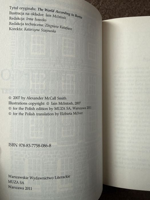 Alexander McCall Smith Świat Według Bertiego