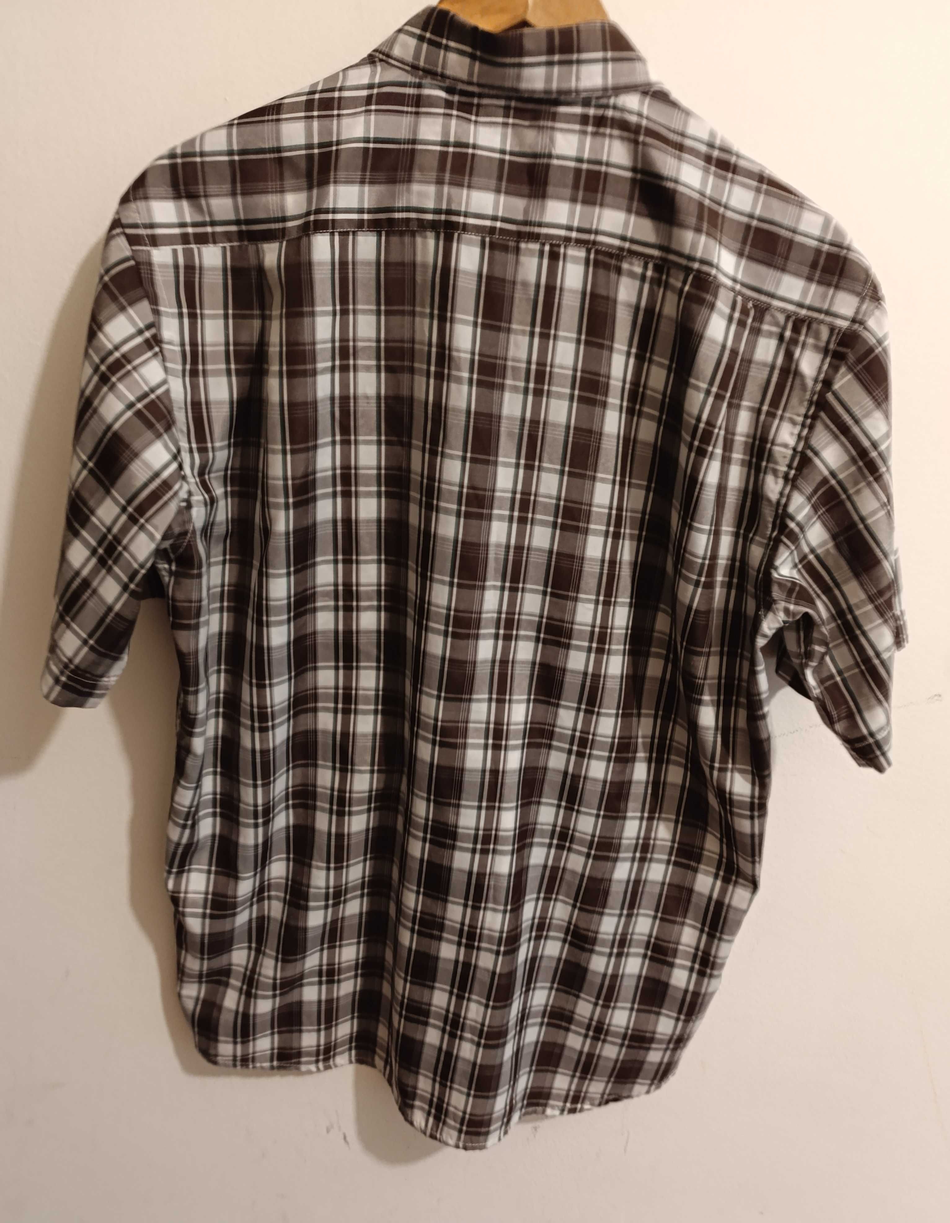 Camisa Clássica manga curta, Xadrez Tam. L -41  Marca: Across - Nova