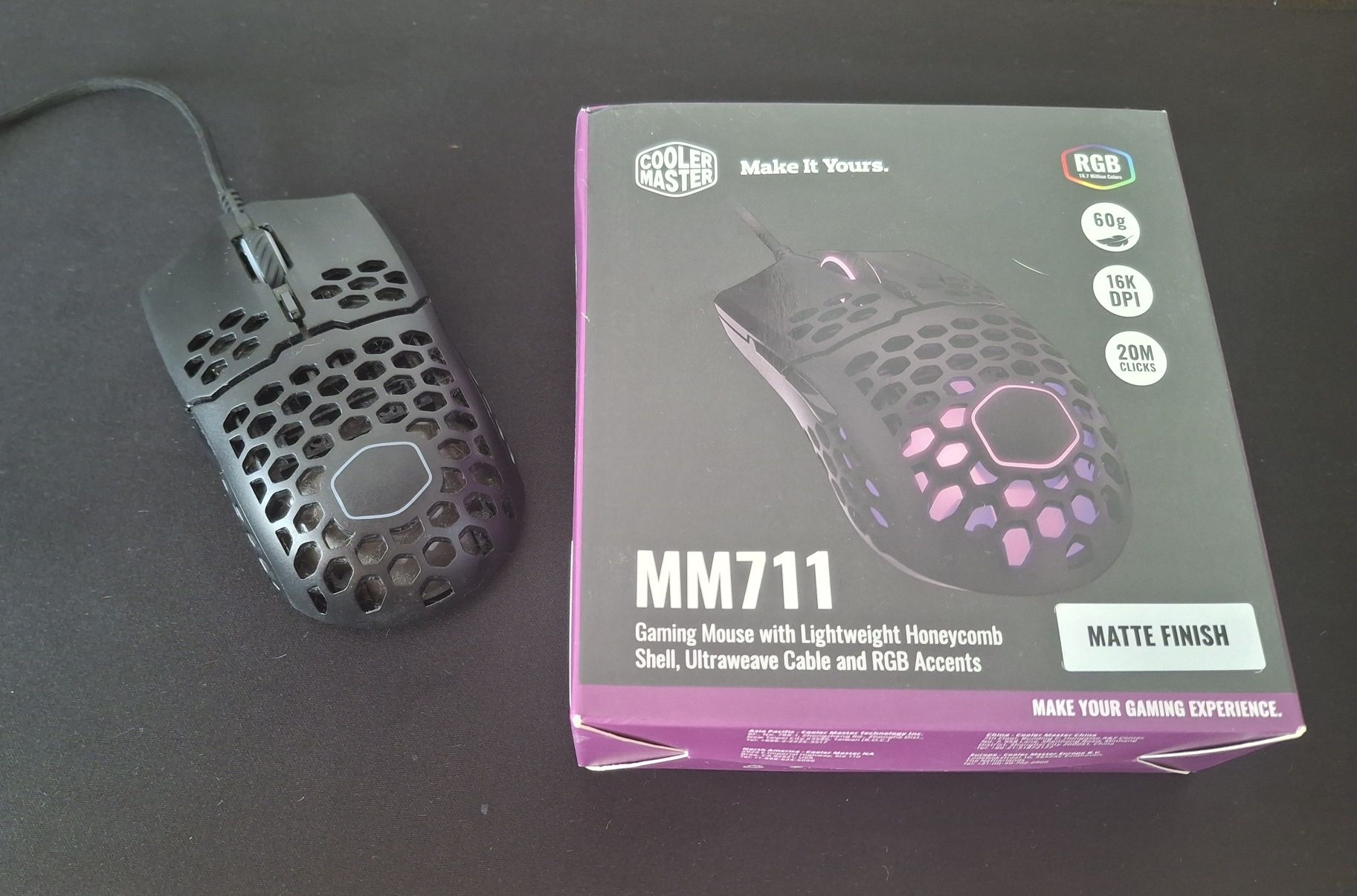 Rato gaming Cooler Master MM711 RGB
