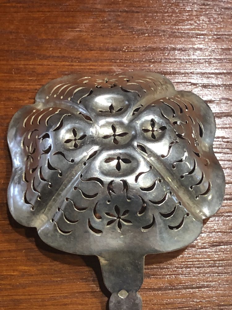 Łyżka srebrna przesiewowa Pr 950 Minerva - CHarles 1891 r