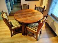 Stół dębowy+4krzesła +komoda