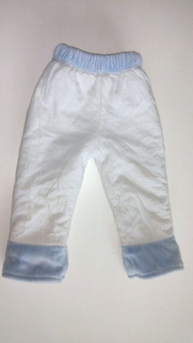 BEZ WAD Grube spodnie dla chlopca 68-74cm 6-9 miesięcy ocieplane #179