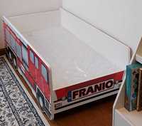 Łóżko dziecięce 140x70 cm  straż pożarna Franio+ materac