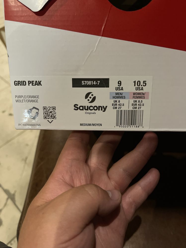 saucony grid peak 42.5/27см нові