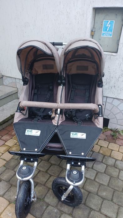 Wózek  podwójny  TFK + folia od deszczu