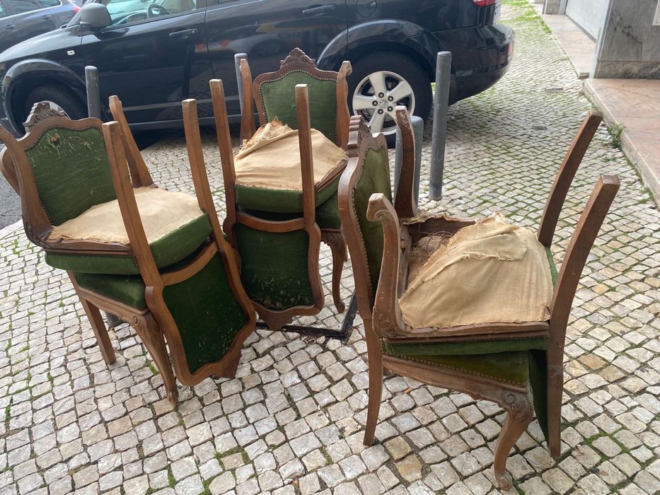 6 CADEIRAS ANTIGAS PARA RESTAURAÇÃO - URGENTE