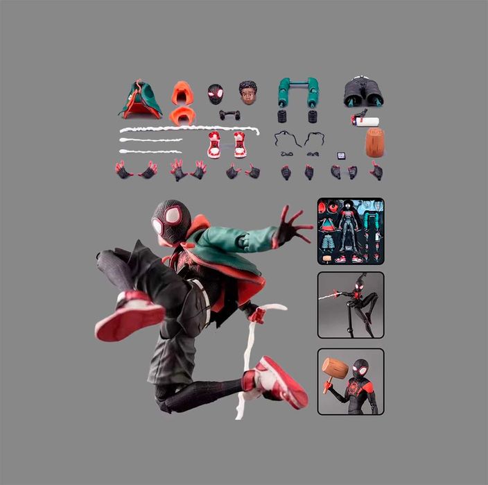 SpiderMan Morales фигурки человек паук людина павук конструктор модель