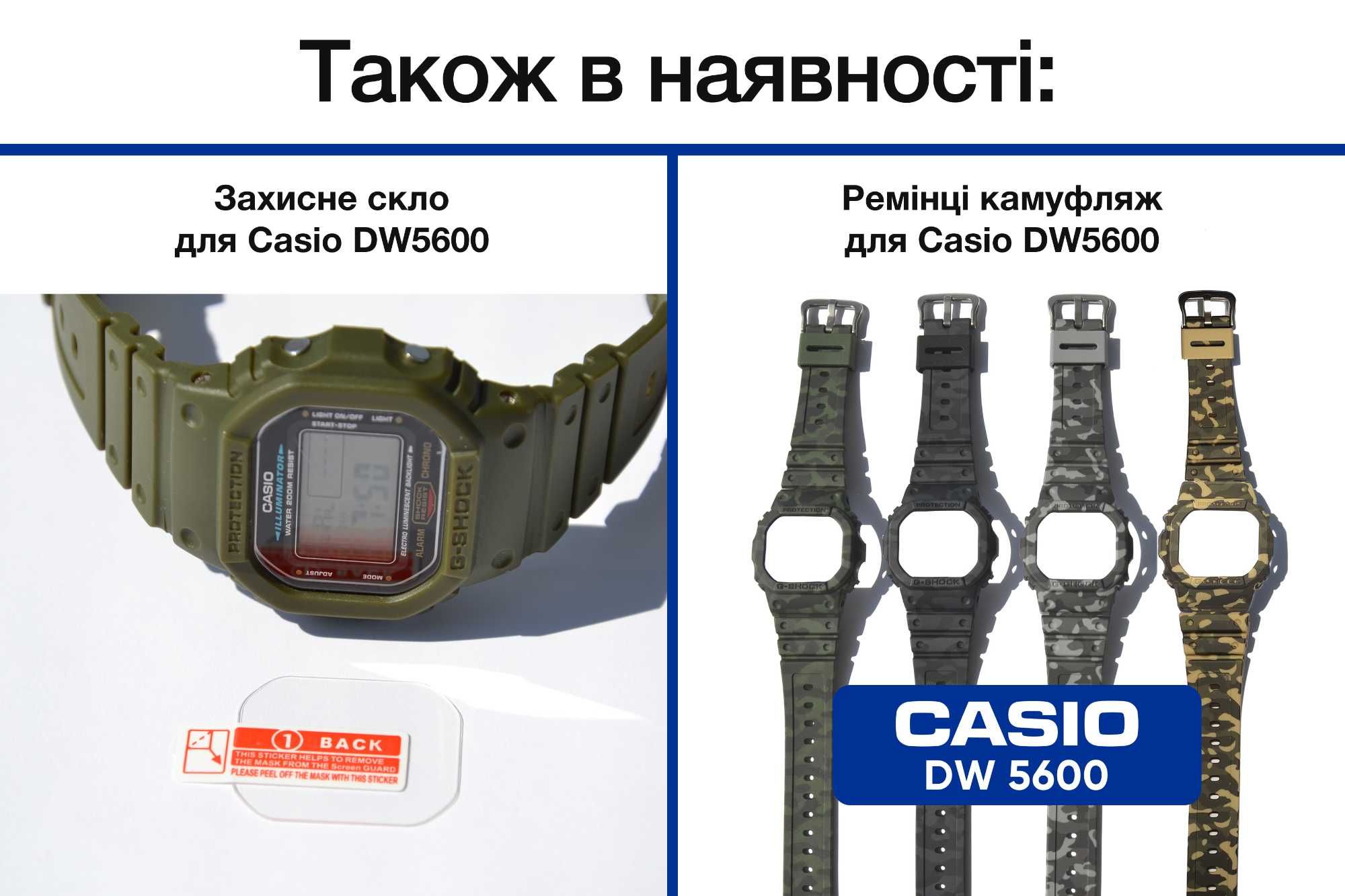 Корпус (накладка) + ремешок для Casio G-SHOCK DW5600