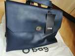 Obag soft smooth blu navy o bag torebka granat