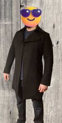 Filippa K płaszcz męski dwurzędowy wełniany stylowy biznesowy miejski