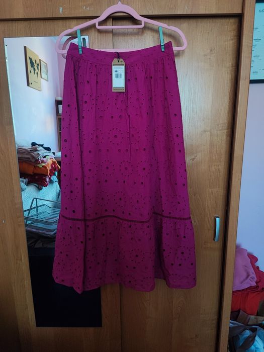 Nowa spódnica maxi fuksja bawełna s medicine