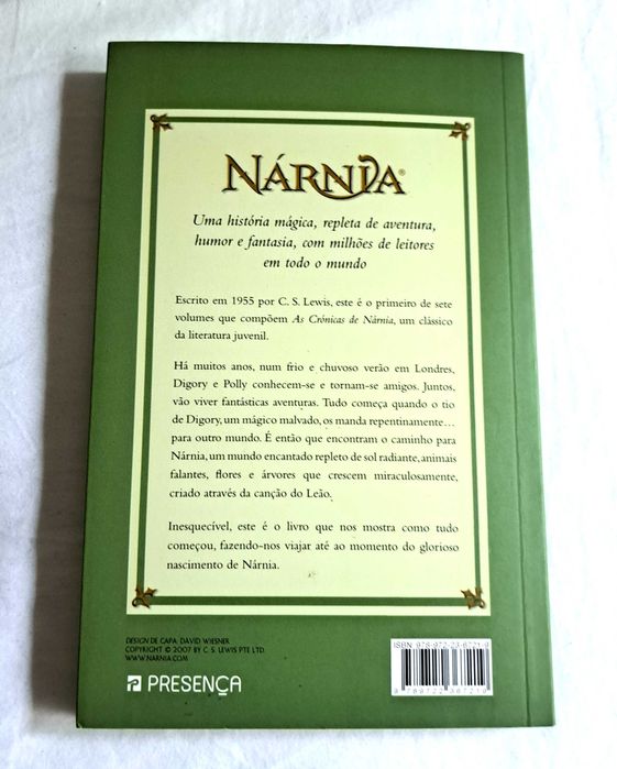 Livro - O Sobrinho do Mágico - Nº 1 - de C.S.Lewis