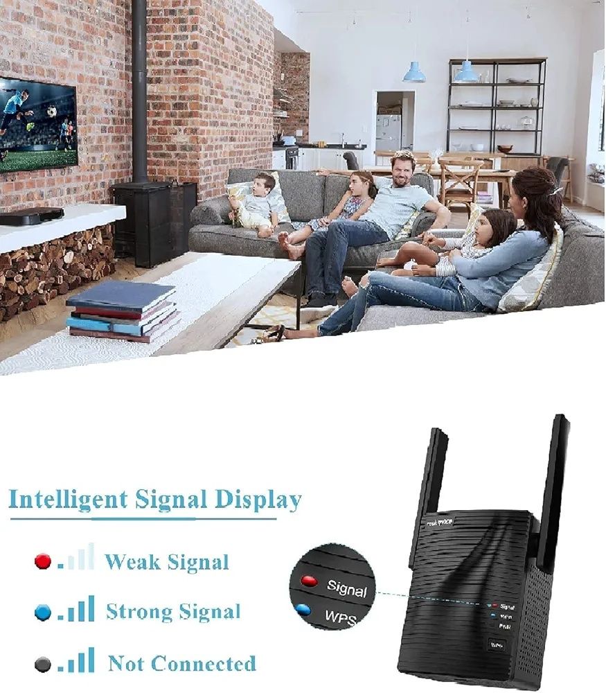 Dwupasmowy Wzmacniacz WIFI 1200Mbps