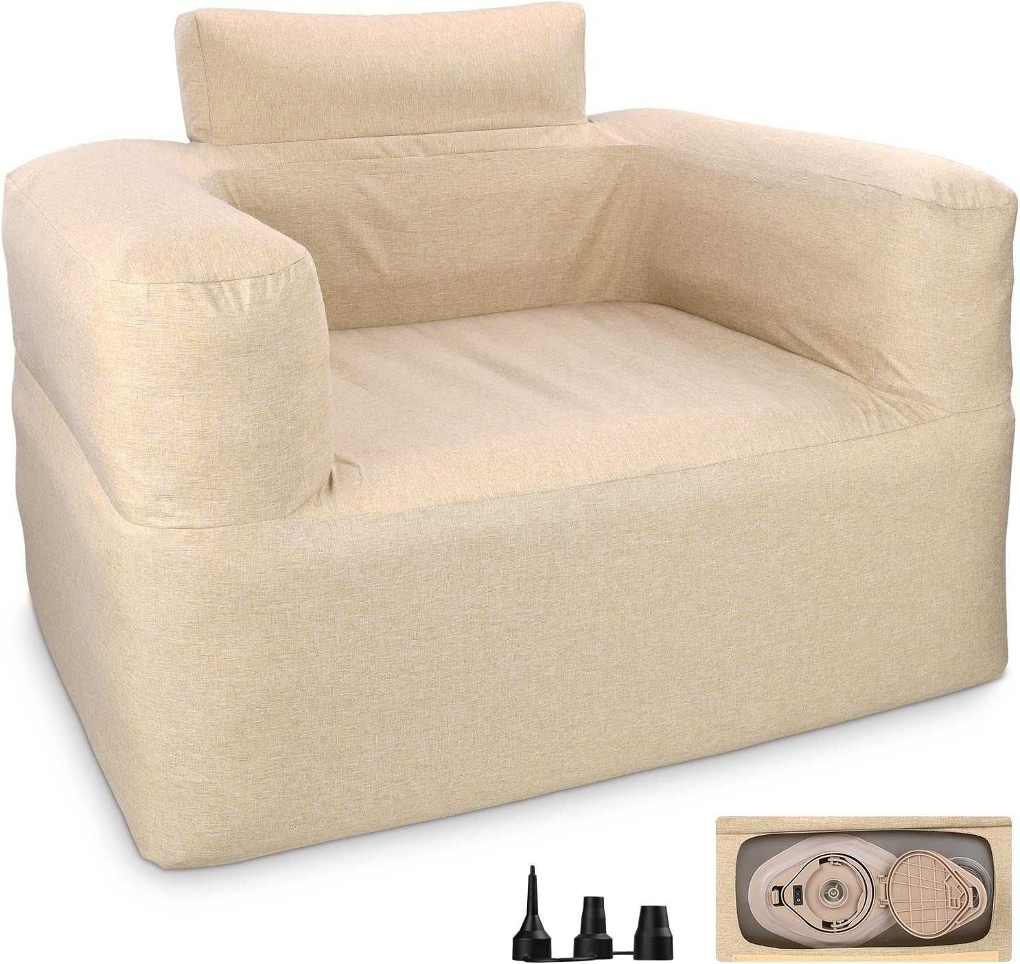 Samopompująca sofa dmuchana Bestrip z pompką 2000 mAh