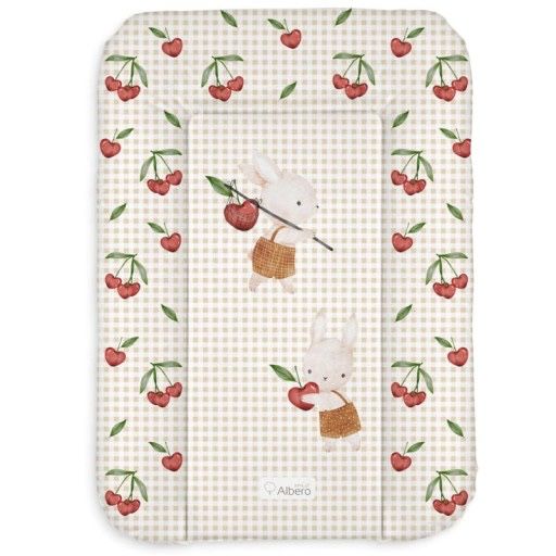 ALBERO MIO Miękka mata do przewijania niemowląt Wisienkowa Zabawa NOWA