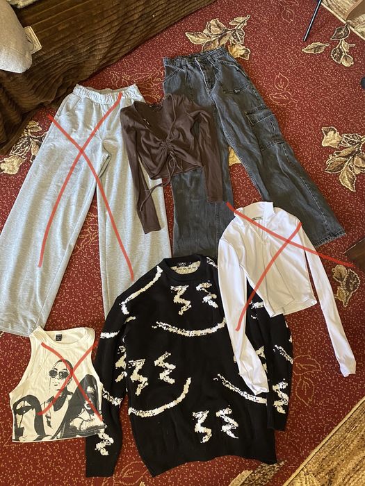 Жіночий одяг | топіки y2k | Джинси карго| Труси Calvin Clein| Сумка