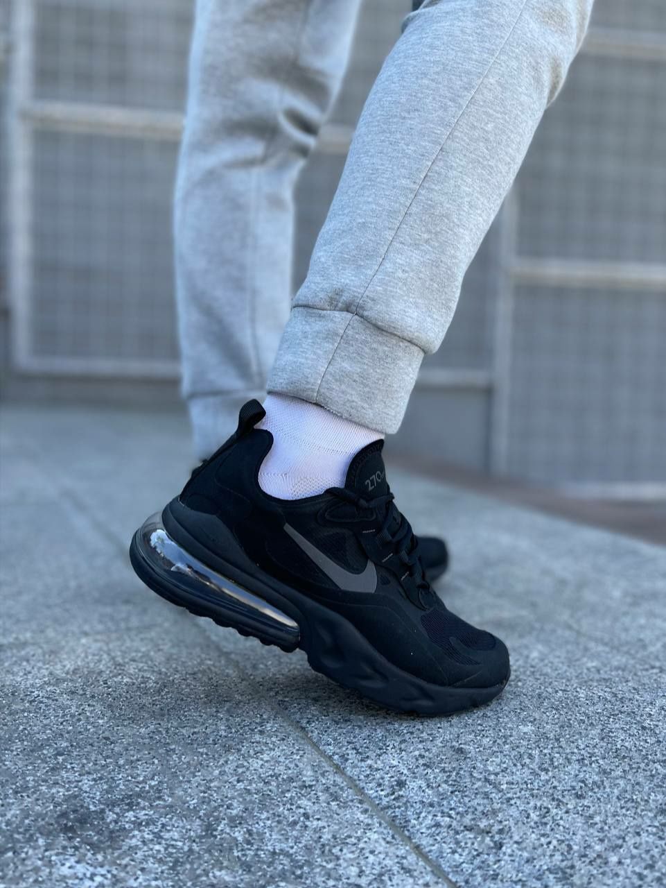 Nike Air Max 270 react black/Мужские кросовки/Чоловічі кросівки/найк