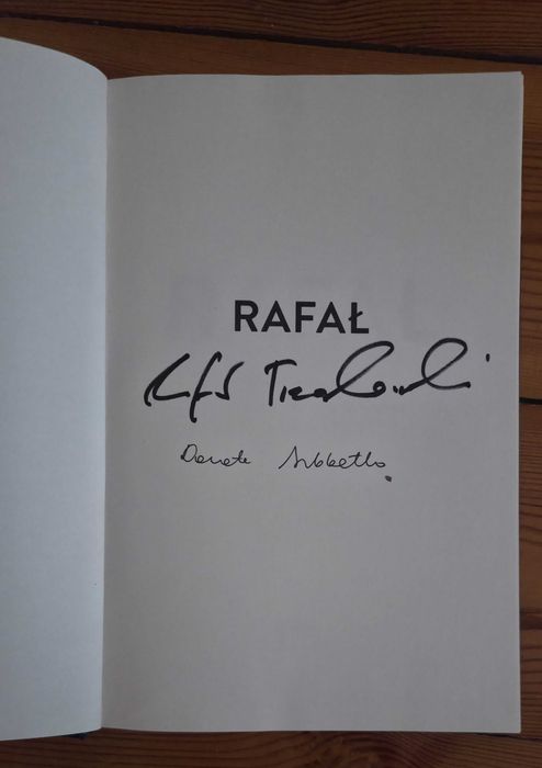 Książka z oryginalnym autografem prezydenta W-wy Rafała Trzaskowskiego