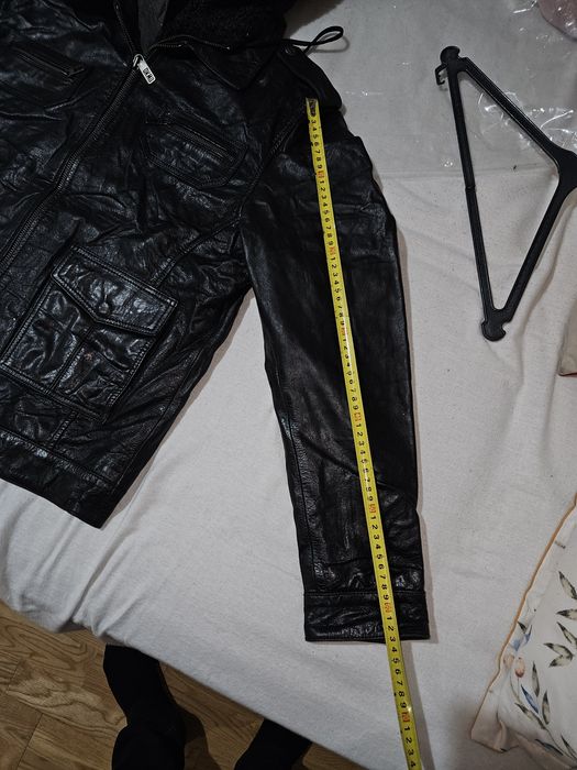 Casaco vintage em pele