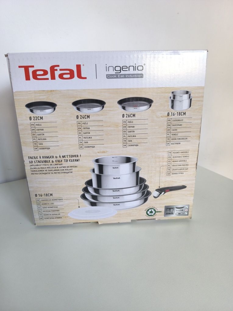 Zestaw patelni Tefal Ingenio 5 elementów+2 pokrywki