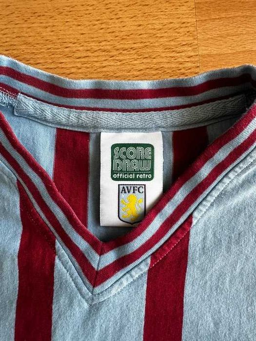 Aston Villa Retro Football Shirt 1956/1957 Jersey Soccer England Score