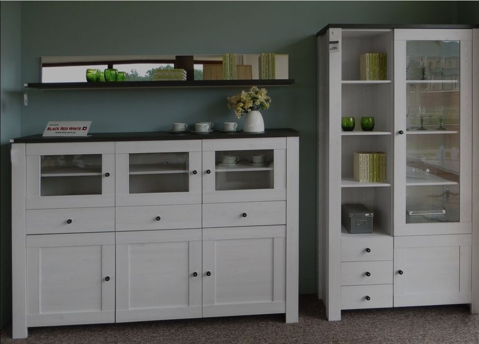 Zestaw komoda regały Antwerpen Łódź znakomity stan