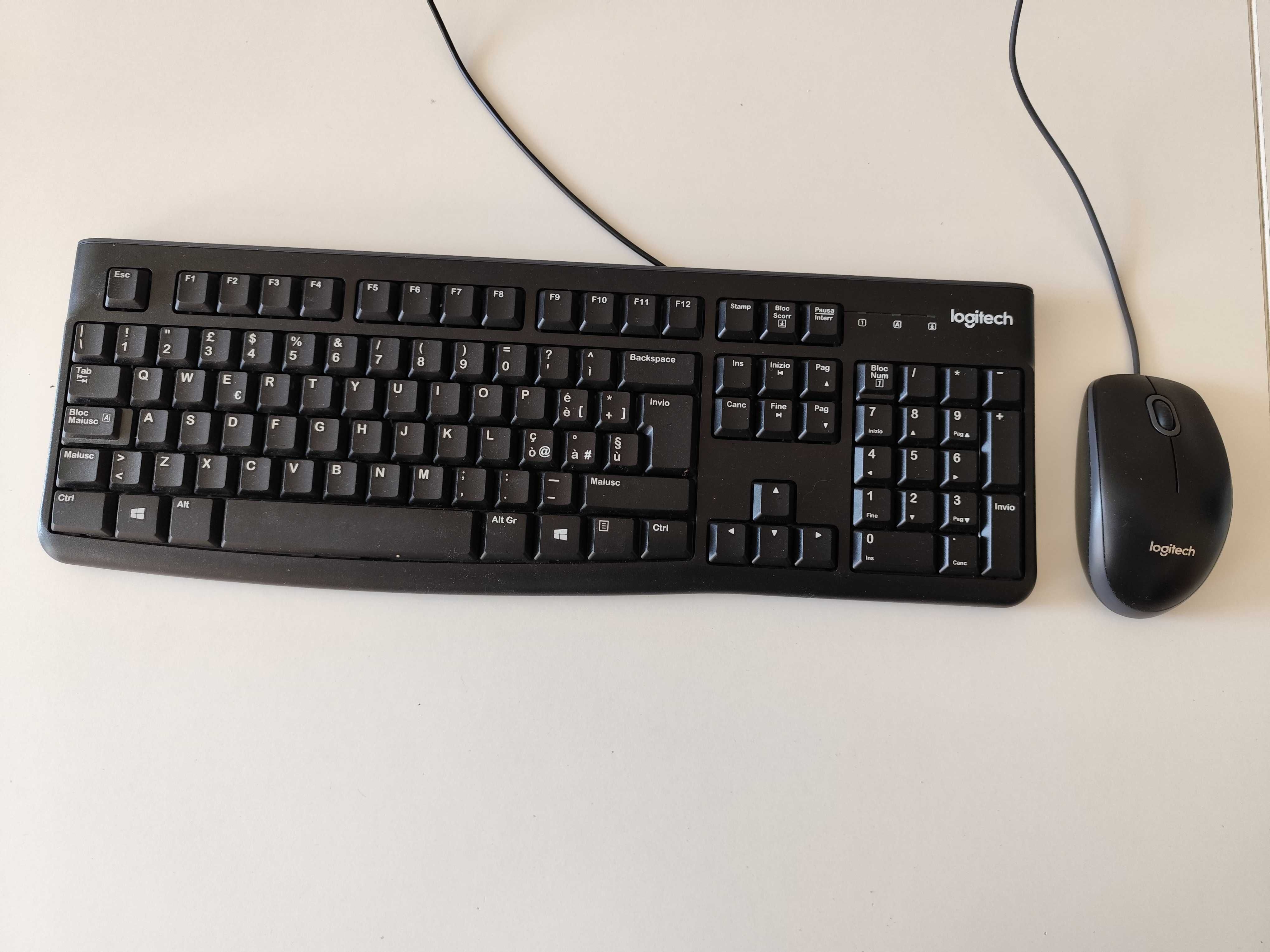 Klawiatura + Mysz LOGITECH K120 (usb)