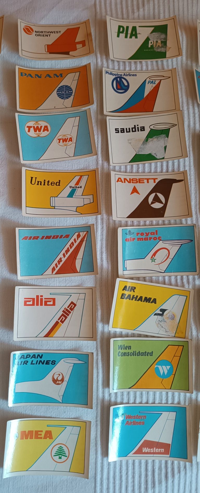 Companhias Aéreas. Gelados Olá. Anos 70