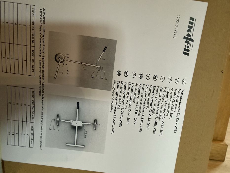 wózek mafell do pilarki taśmowej z5ec