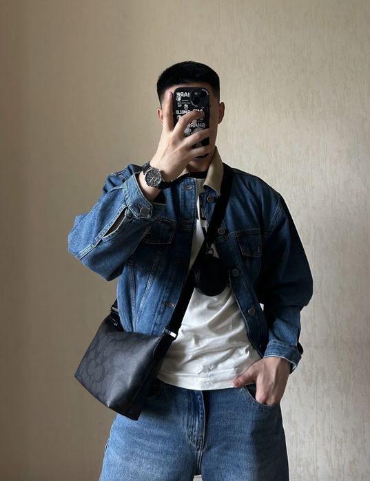 Coach finn men's hobo bag чоловіча мужская сумка