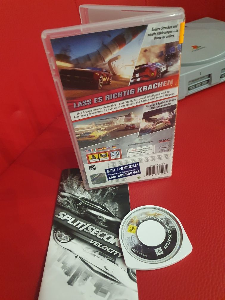 Gra gry psp portable Split Second Velocity z błędem fabrycznym unikat