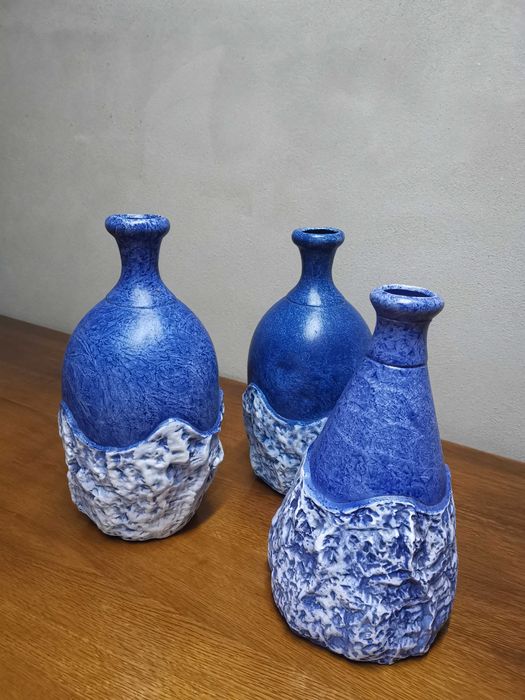 6 Peças de tão azuis