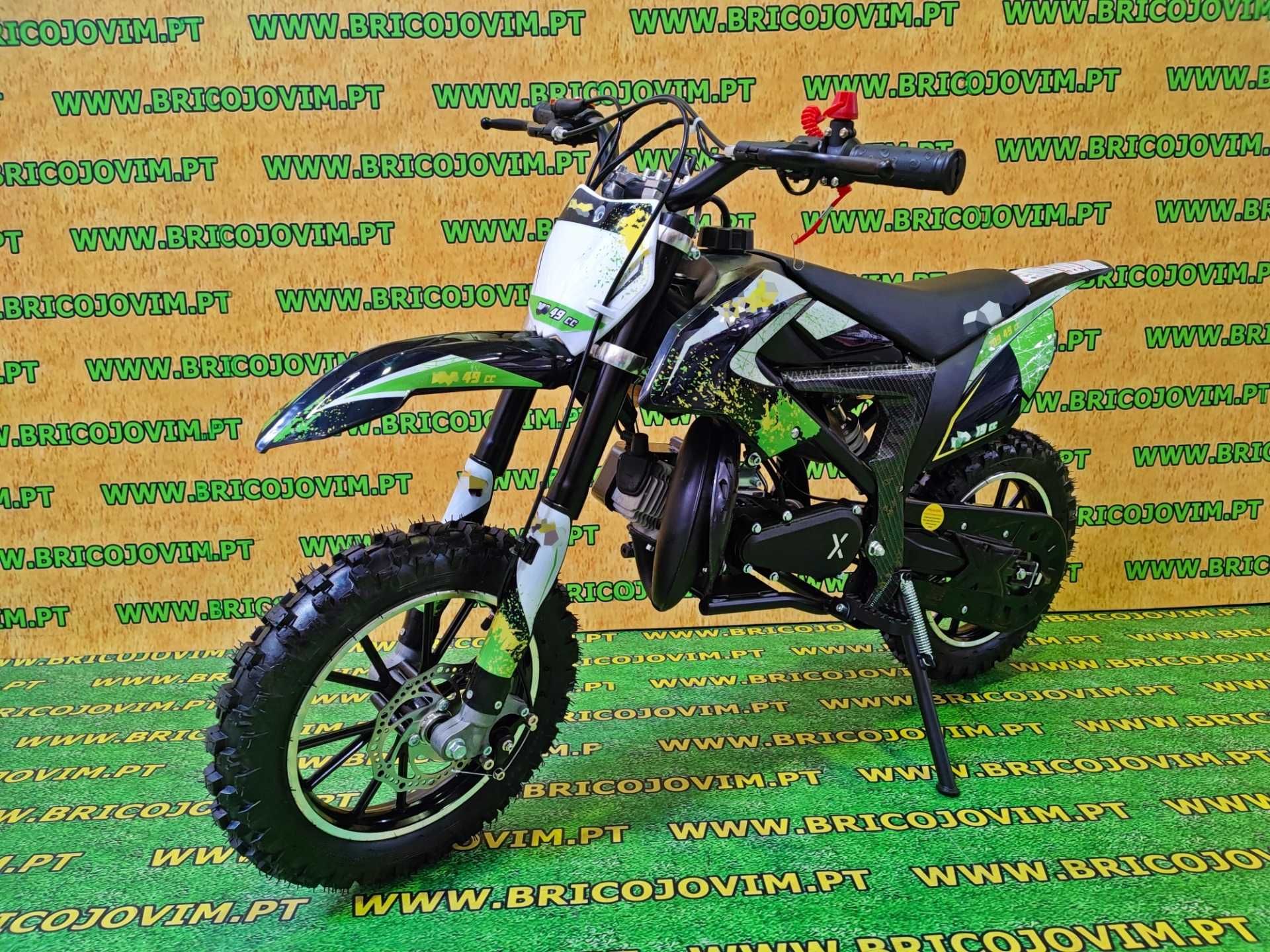 Mini Moto Cross Criança - Motor 49cc Kit Potência - NOVAS