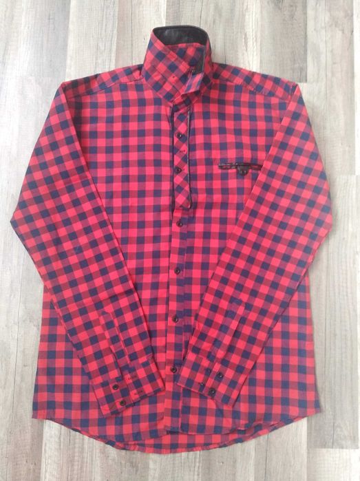 Koszula męska w kratkę M