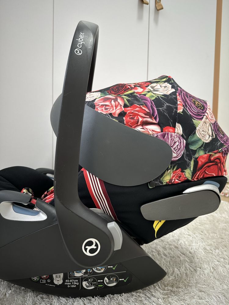 Автокрісло автолюлька Cybex Cloud Z i-Size Blossom