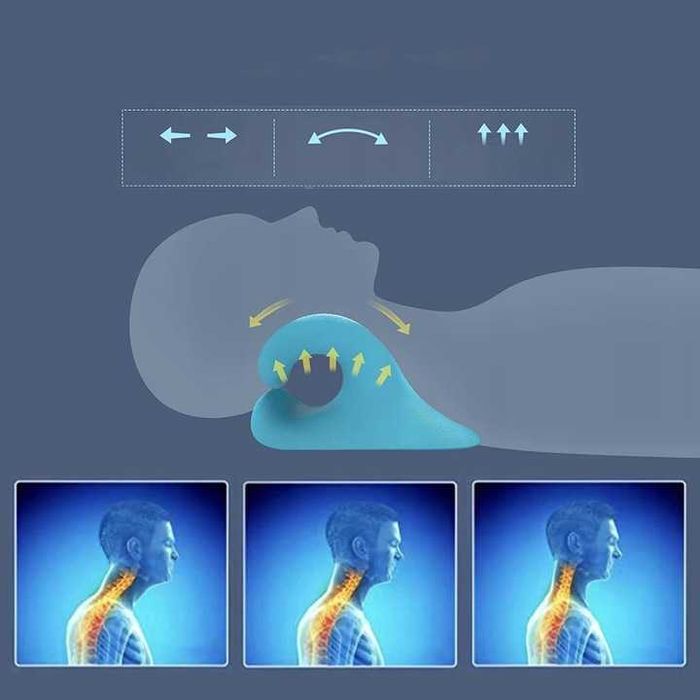 Poduszka ergonomiczna rozluźniająca szyję piłeczka masująca twarda 8cm