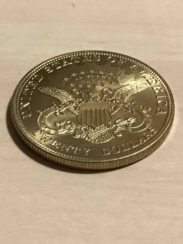 Монета 20 долларов США 20$ USD 1891г