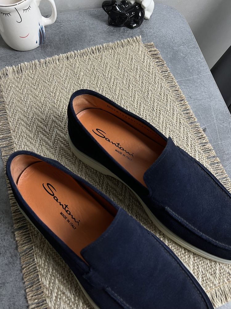 Лофери Santoni Loafers Loro Piana Summer Walk