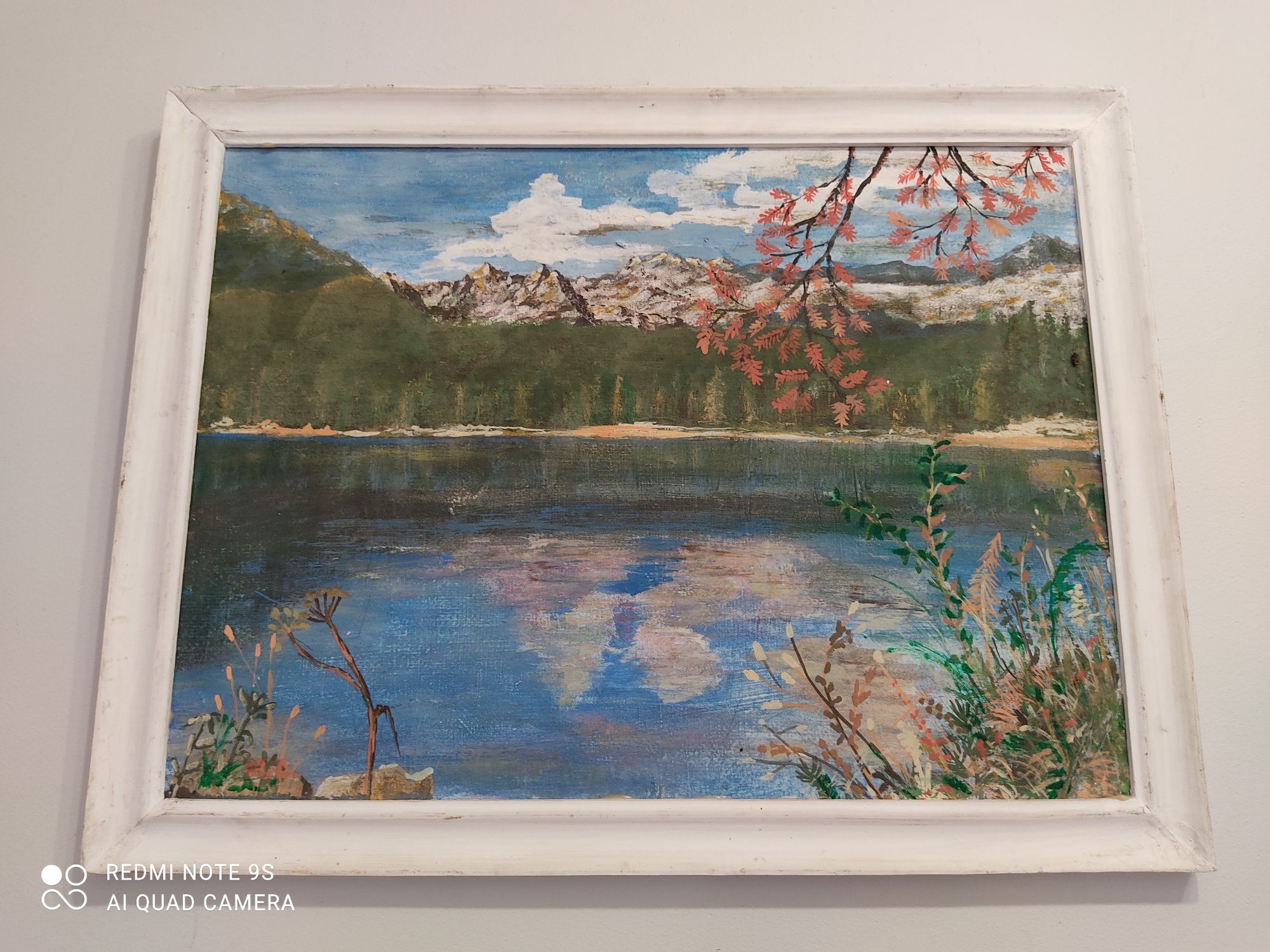 Wiesław Get"Szczyrbskie Jezioro"-przepiękny obraz olejny !