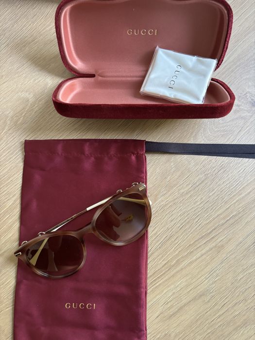 Okulary Gucci + etui + woreczek i czyścik