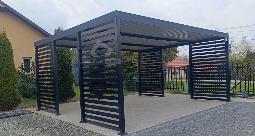 CarPort PREMIUM - wiata samochodowa 5x5 - antracyt   CP115