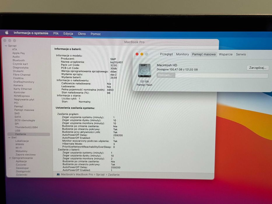 MacBook Pro 13 2017 i5 Nowa Bateria 8GB RAM 128GB SSD Gwarancja