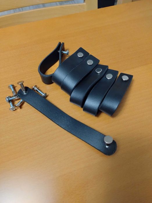 Uchwyty skórzane, meblowe