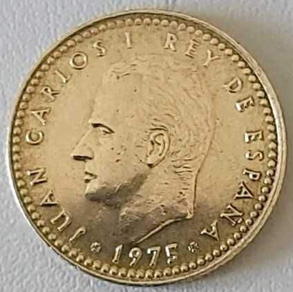 Una Peseta de 1975 com *80* na estrela