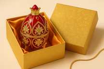Szkatułka w stylu Fabergé Luksusowe Jajko na Biżuterię Prezent Premium