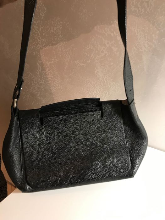 Сумка, чорна, шкіряна
